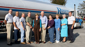 From left are Rick Denton, Ralph Laster, Scott Holbert, Brent Cooper, Penny and Don Rogers, Janet Lane, Melinda Andrews, Shirley Davidson, and Jerry Haun.