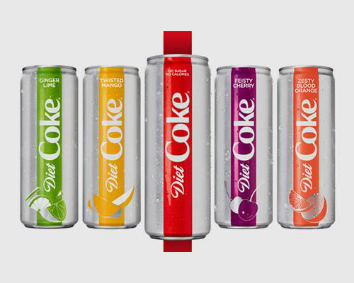 Diet Coke redesign and new flavors