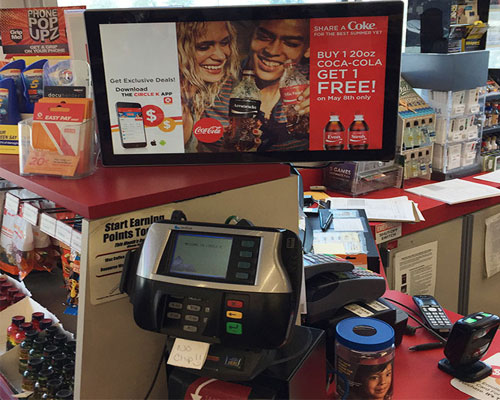 Circle K Share a Coke promo at checkout