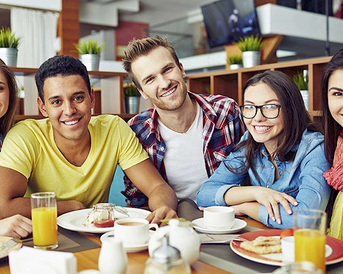 Generation Z at breakfast