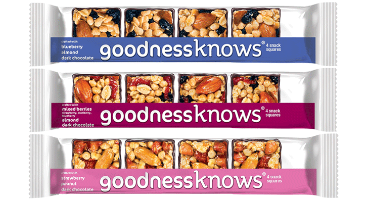 New Goodnessknows Snack Squares Flavors Convenience Store News