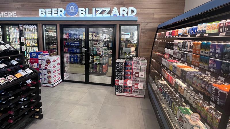 The Beer Blizzard cave at the Rusty Lantern in Turner, Maine