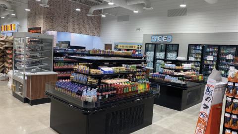 Grab and go case inside the Fuel City c-store