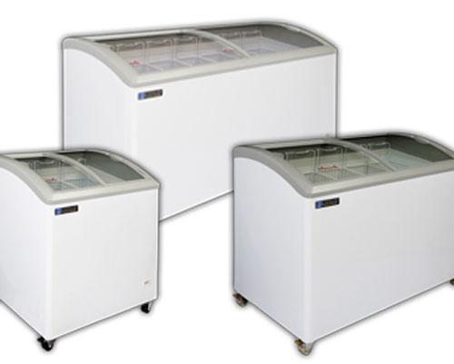 Coldin-3 Curved Lid Display Freezers