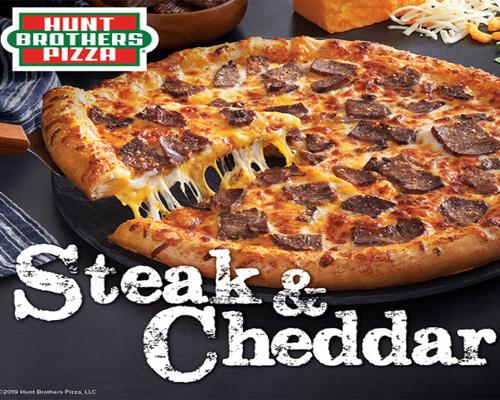 Hunt Brothers Pizza's Steak & Cheddar Pizza