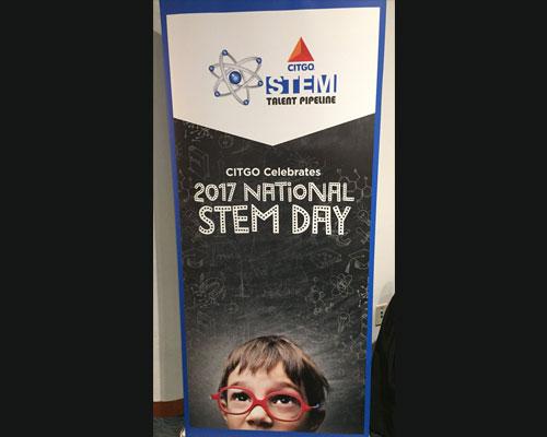 CITGO National STEM Day welcome sign