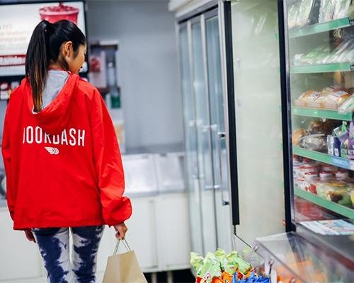 A DoorDash delivery partner