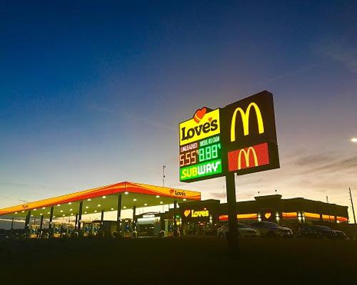 Love's Travel stop in Troy, Texas