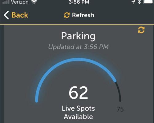 The parking feature on Pilot Flying J's mobile app