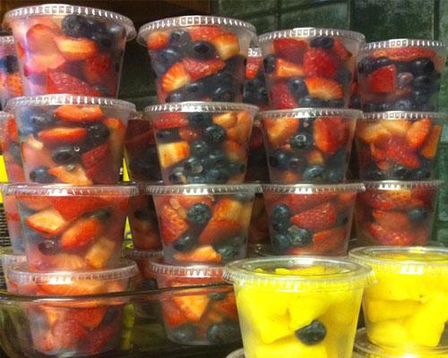 individual fruit cups