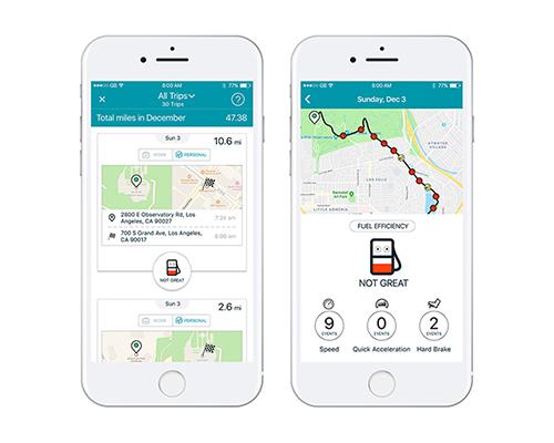 GasBuddy's Trips feature