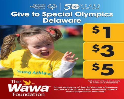 Wawa Special Olympics support logo