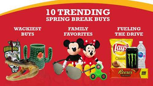 Pilot Flying J top 10 items during spring break