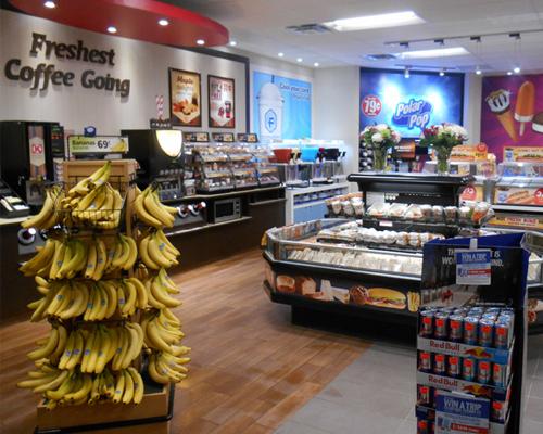 Interior of a convenience store