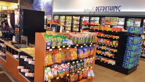 The inside of a convenience store