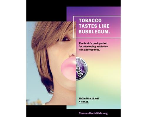 The California Department of Public Health launched a new advertising campaign, "Flavors Hook Kids."