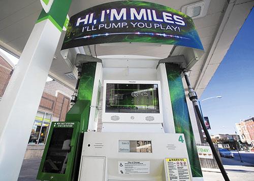 BP's "Miles" Personality Pump