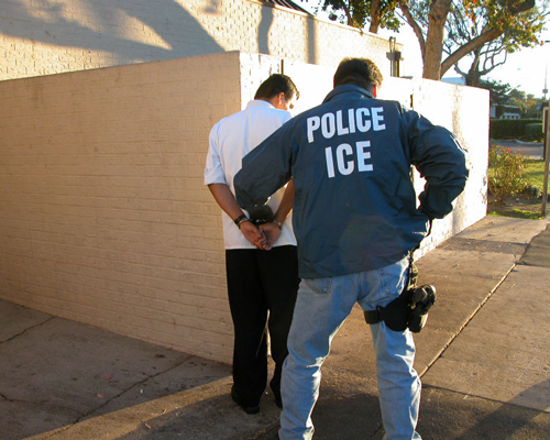 Immigration & Customs Enforcement Agency arrest