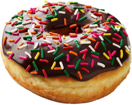 chocolate glazed donut from Cumberland Farms