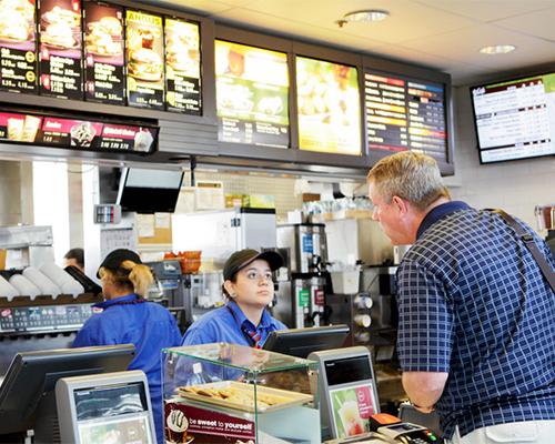 McDonald's counter