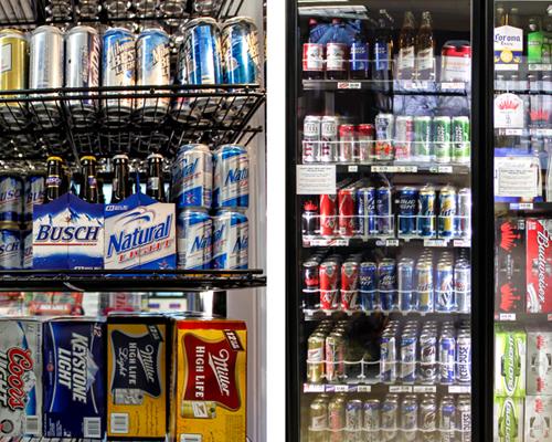 Beer sales in a convenience store