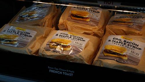 Love's breakfast sandwiches