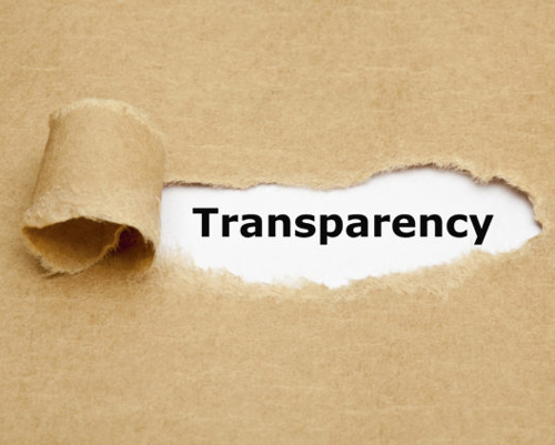 transparency label tear