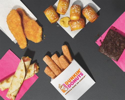 Dunkin' Donuts snack menu