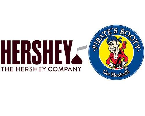 The Hershey Co. & Pirate's Booty logos