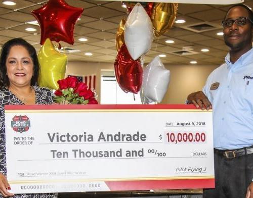 Pilot Flying J's social media community selected Victoria Andrade of Harlingen, Texas, as the grand prize winner from the list of finalists. Grand prize winner Victoria Andrade