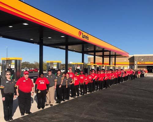 The new Love's Travel Stop in Sulphur Springs, Texas boasts 92 truck parking spaces.