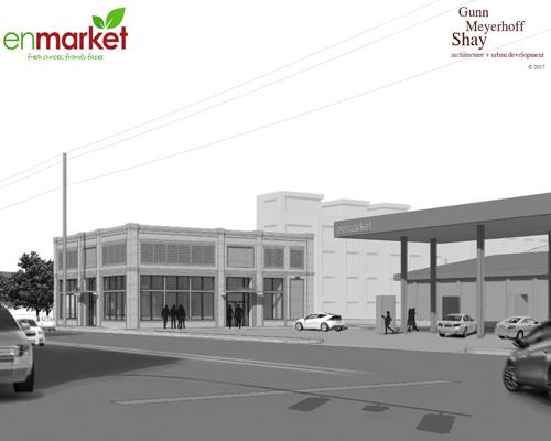Rendering of a new Enmarket c-store planned for Martin Luther King Jr. Boulevard in Savannah, Ga. Enmarket
