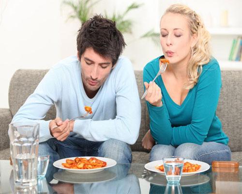 eating at home