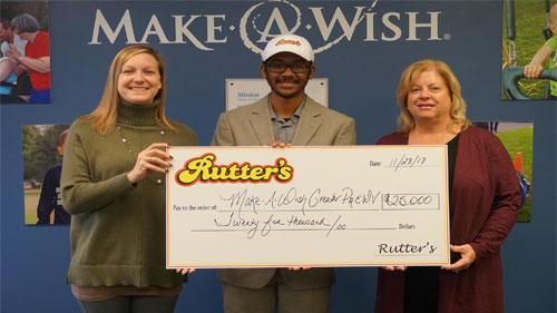 Rutter's Make a Wish donation