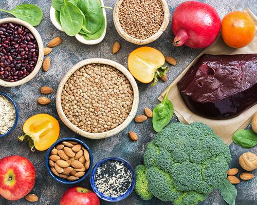 Fresh fruits and vegetables