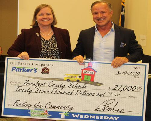 Parker's donates $27,000 to Beaufort County Schools