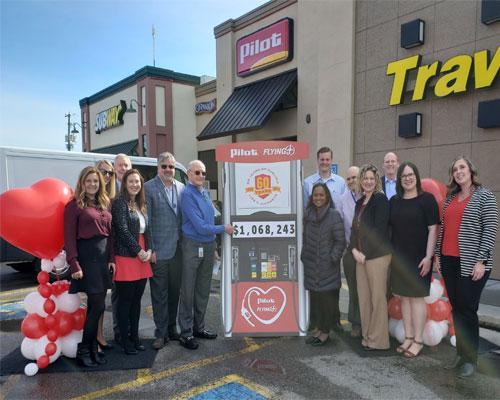 Pilot Flying J raised $1,068,243 in support of the American Heart Association's (AHA) "Life Is Why We Give" campaign