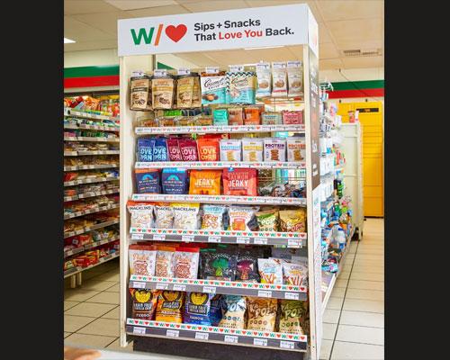 BFY snacks aisle end-cap