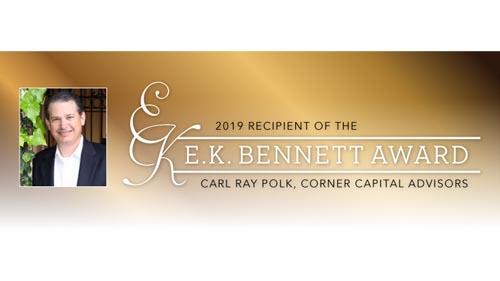The Texas Food & Fuel Association (TFFA) selected Carl Ray Polk, principal at Corner Capital Advisors, as the 2019 recipient of the E.K. Bennett Award.