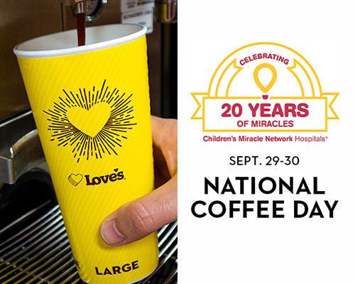 Love's on National Coffee Day