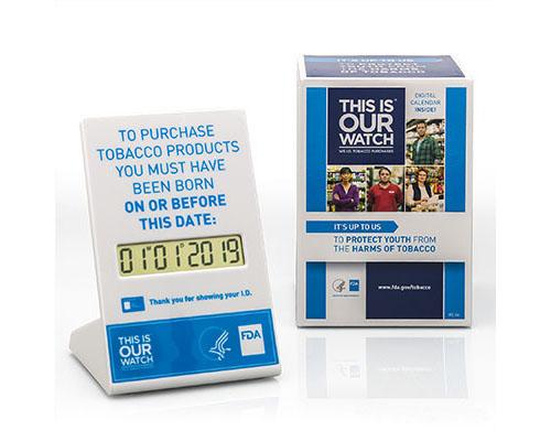 The FDA's This is Our Watch digital age verification calendar
