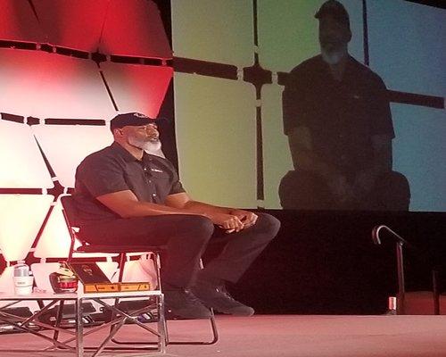 former NBA All-Star Karl Malone at TPE 2020