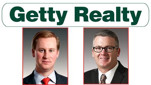 CEO Christopher Constant (left) and Executive VP/COO Mark Olear of Getty Realty Corp.