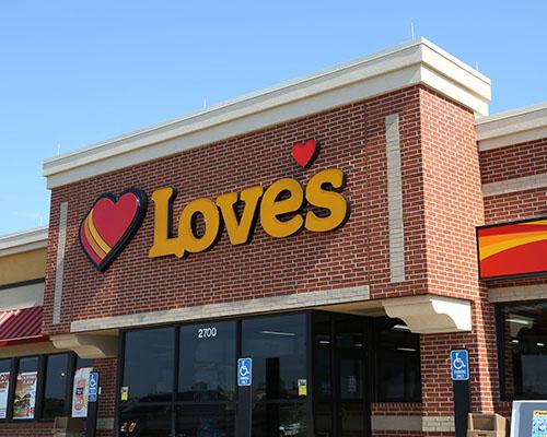 Love's storefront