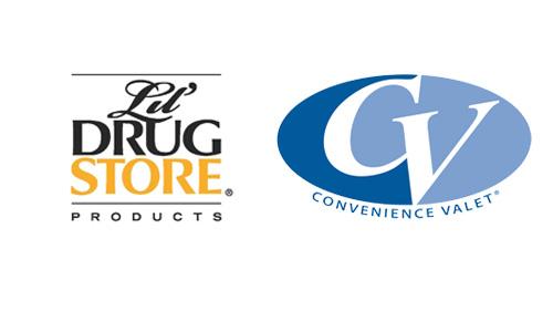Logos for Convenience Valet and Lil' Drug Store Products