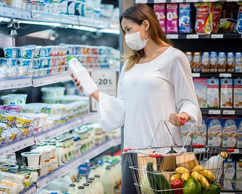 a customer shopping during COVID-19 pandemic
