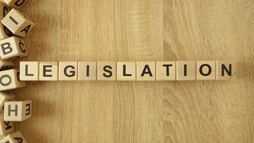 legislation spelled out in tiles