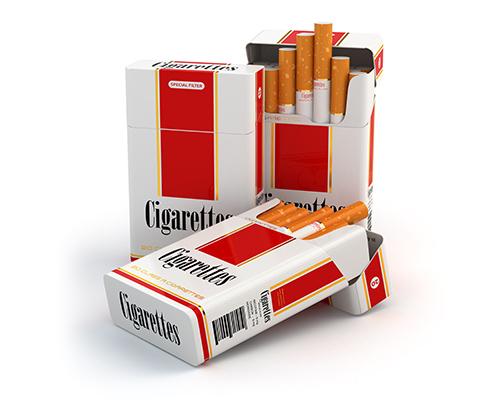 packs of cigarettes