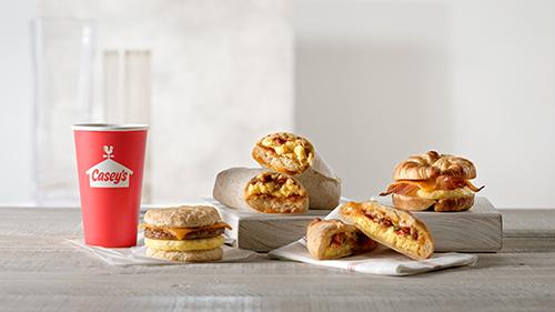 Casey's breakfast lineup