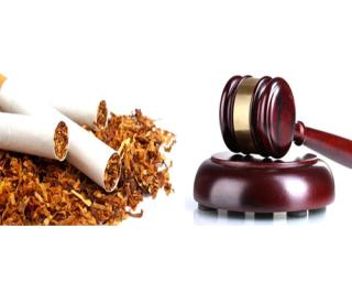 Tobacco legislation image of cigarettes and a gavel